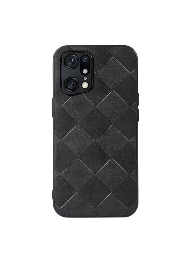 اس-توب جراب لهاتف OPPO Find X5 Pro جراب هاتف من البولي يوريثان المنسوج والمربع - Image 3