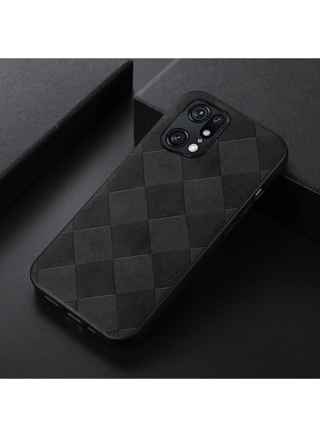 اس-توب جراب لهاتف OPPO Find X5 Pro جراب هاتف من البولي يوريثان المنسوج والمربع - Image 2