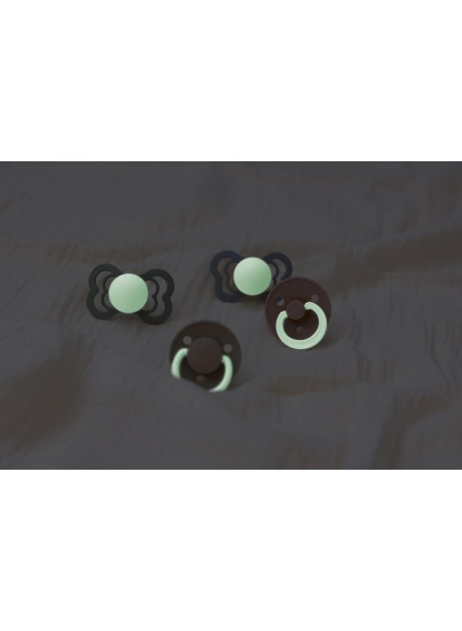 Bibs Supreme Silicone Pacifier for 6+ Months Toddlers 2-Pieces, Size 2, Blush Night/Vanilla Night - Image 5