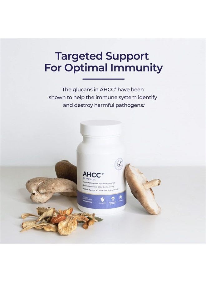 Papillex - AHCC Supplement - Maximum Strength - Natural Immune Support Extract - Maintains Natural Killer Cell Activity - 20+ Human Research Studies - 60 Veggie Capsules (6 Pack) - Image 1