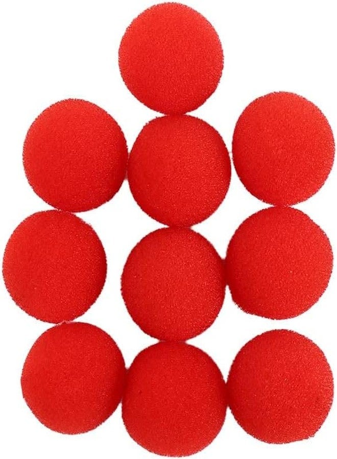 Jinshining 10Pcs Red Sponge Balls Finger Sponge Ball Ball Close-Up Props Toy Classical Comedy Trick Props Magic Kits and Accessories (3.5cm) - Image 1