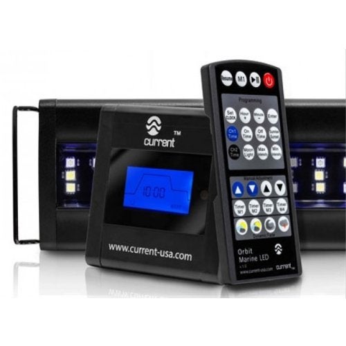 Current USA 24-36" Inch Orbit Marine LED Saltwater Reef Marine Aquarium Light | 24 Hour IR Lighting & eFlux Wave Pump Control | Adjustable Color Spectrum for Fish Tank (4101) - Image 2