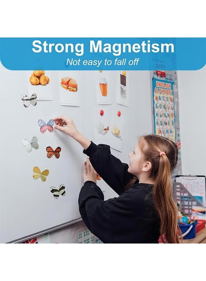 16PCS Creative Magnetic Bookmark, Bookmarks for Women Men, Assorted Butterfly Book Markers Page Clips Set for Students Teachers School Home Office Book Accessories - Image 3