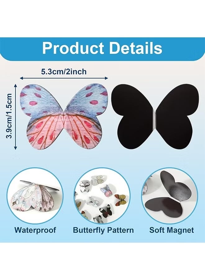 16PCS Creative Magnetic Bookmark, Bookmarks for Women Men, Assorted Butterfly Book Markers Page Clips Set for Students Teachers School Home Office Book Accessories - Image 2