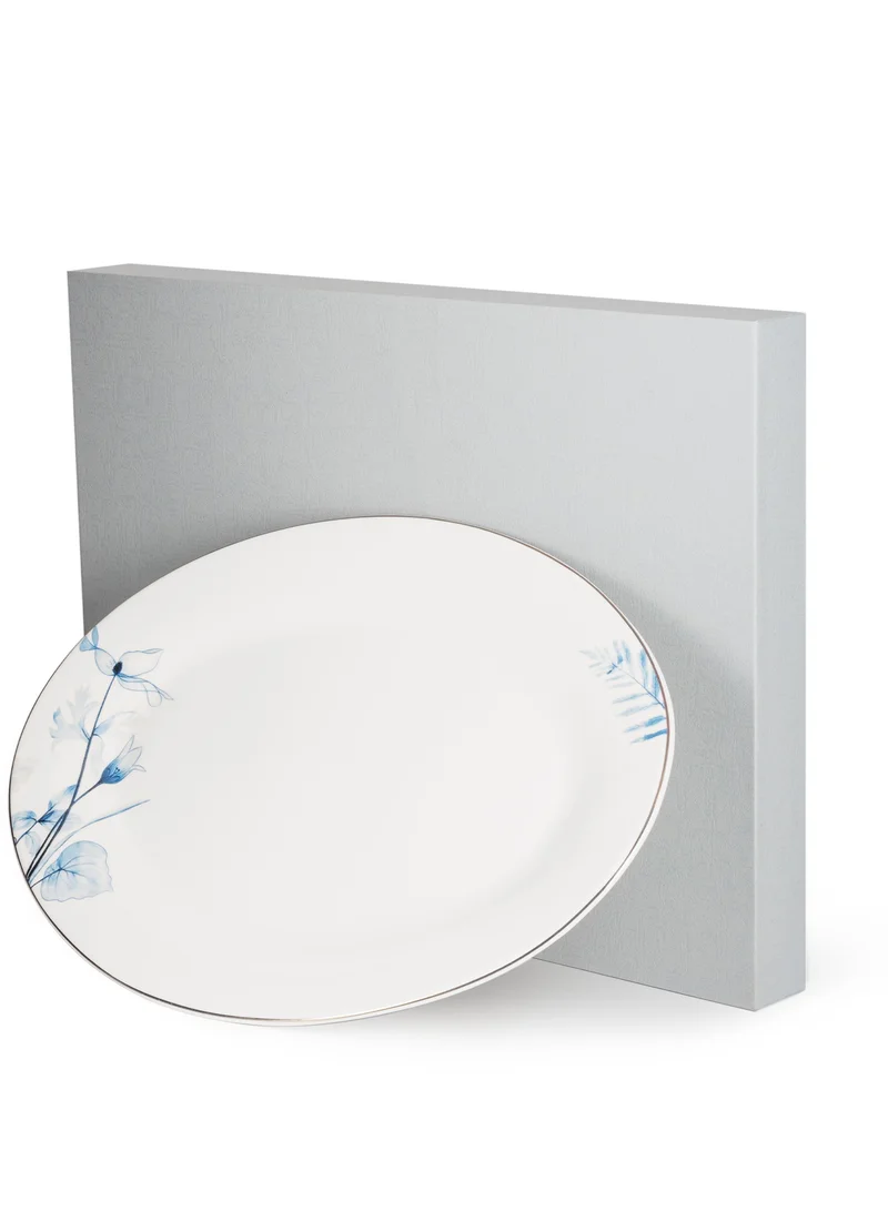 Fissman 1-Piece Oval Plate 30cm Tableware Lyon Series, Serving, for Salad, Stew, Fruits and Pasta And for Thanksgiving Entertaining Holiday Party, Ramadan Eid, Diwali For All Types of Occasions