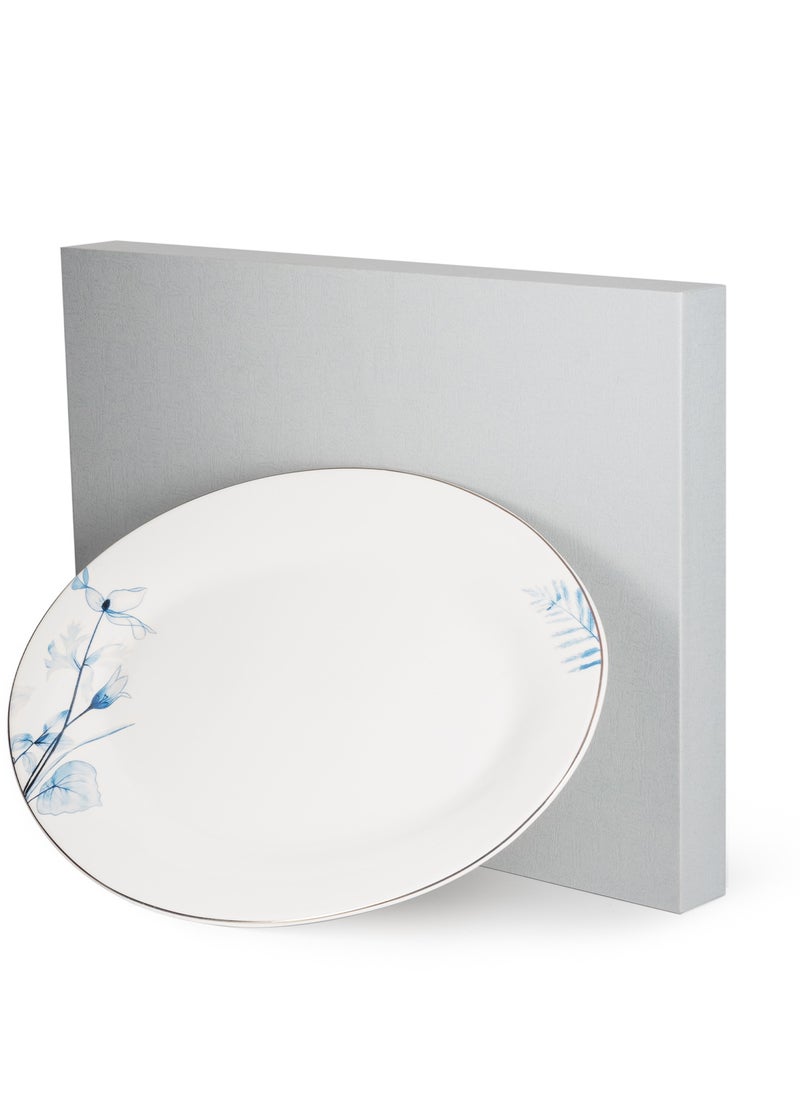 Fissman - 1-Piece Oval Plate 30cm Tableware Lyon Series, Serving, for Salad, Stew, Fruits and Pasta And for Thanksgiving Entertaining Holiday Party, Ramadan Eid, Diwali For All Types of Occasions - Image 1