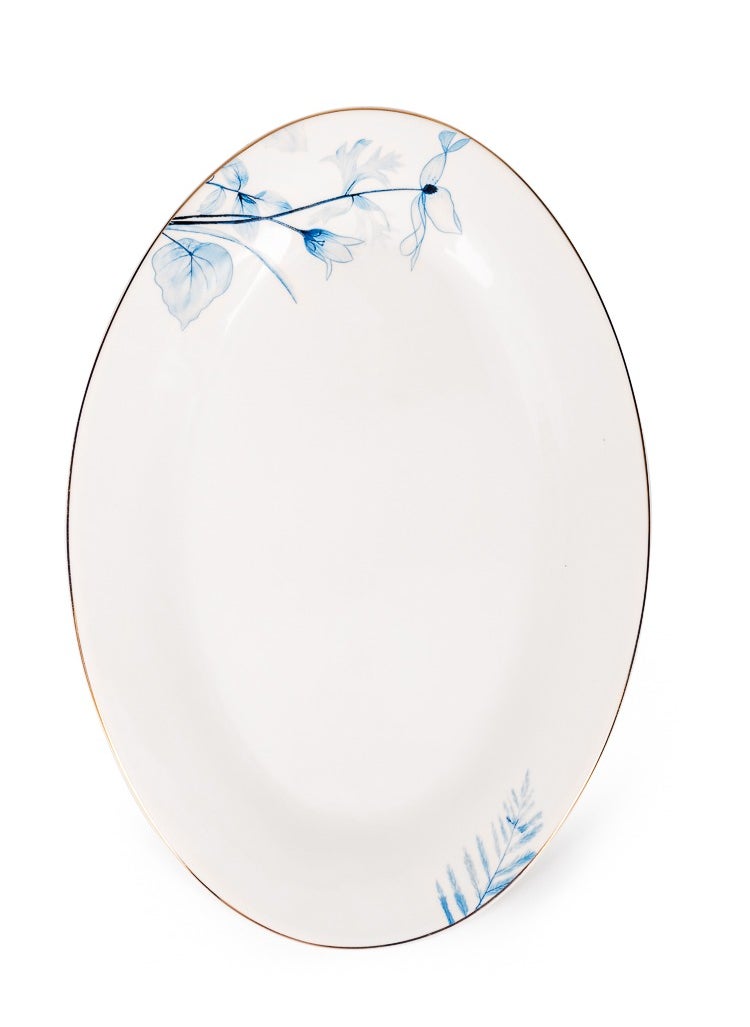 Fissman - 1-Piece Oval Plate 30cm Tableware Lyon Series, Serving, for Salad, Stew, Fruits and Pasta And for Thanksgiving Entertaining Holiday Party, Ramadan Eid, Diwali For All Types of Occasions - Image 1