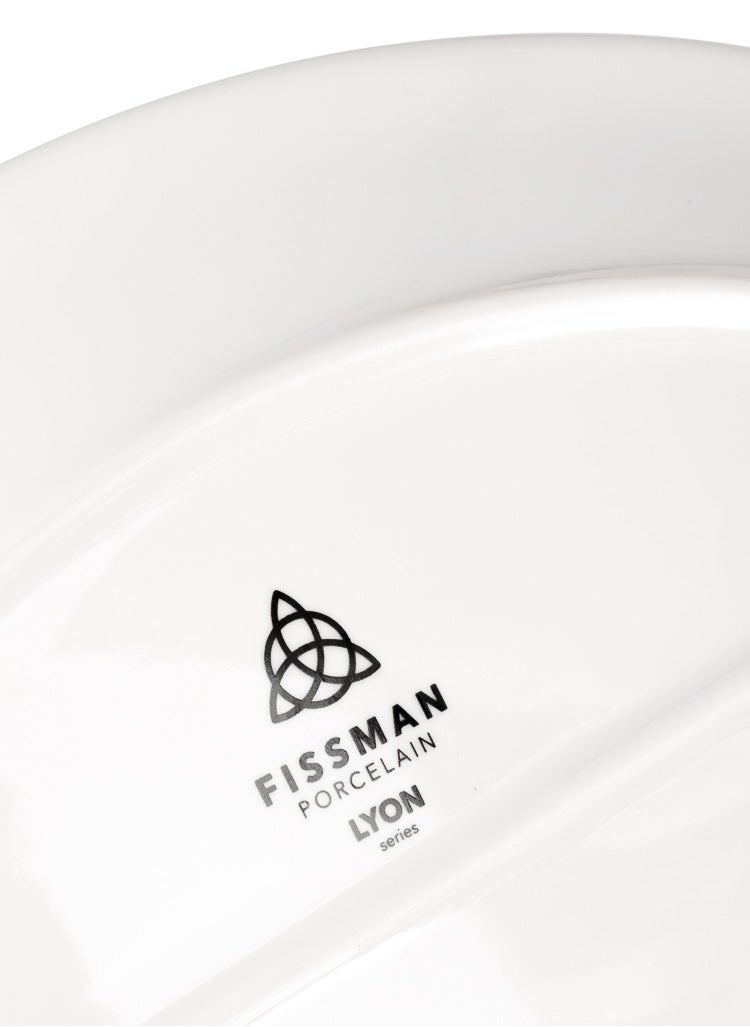 Fissman - 1-Piece Oval Plate 30cm Tableware Lyon Series, Serving, for Salad, Stew, Fruits and Pasta And for Thanksgiving Entertaining Holiday Party, Ramadan Eid, Diwali For All Types of Occasions - Image 1