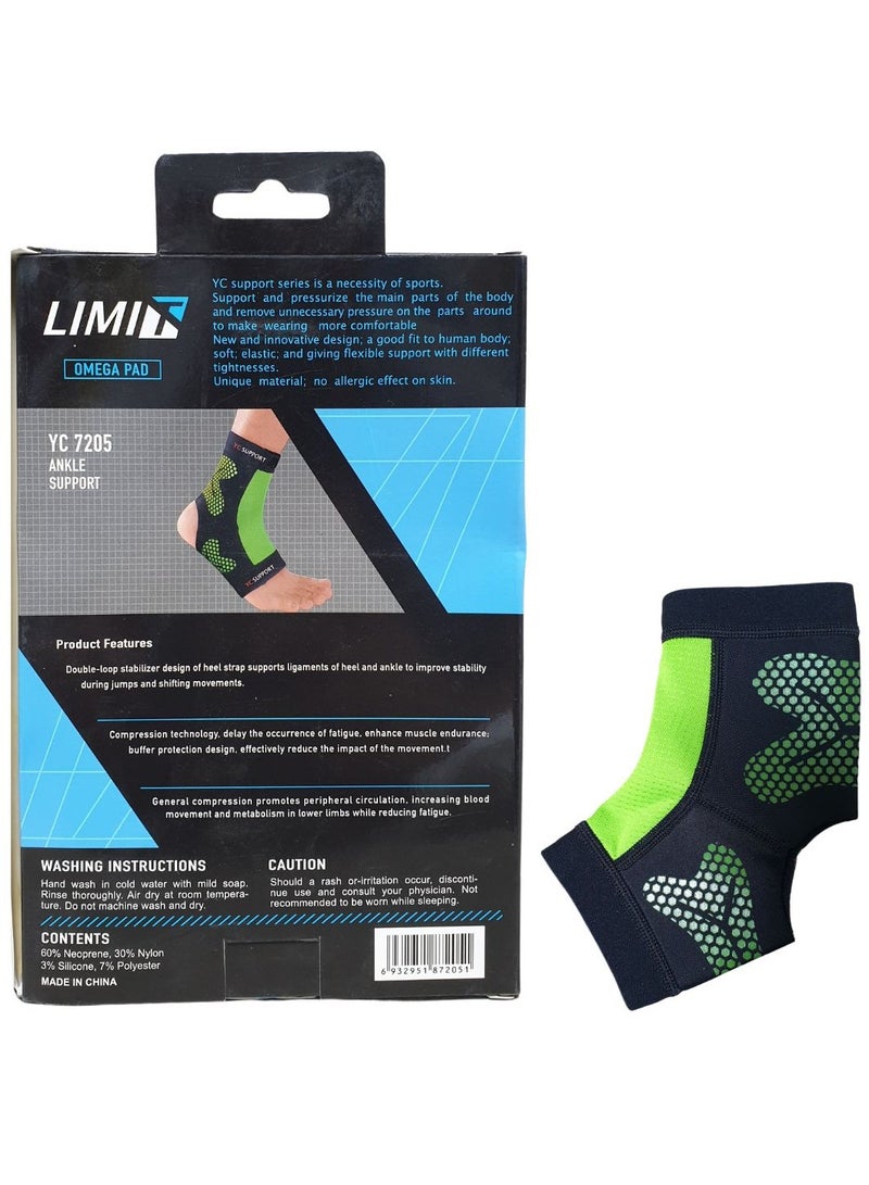 Limit Omega Pad Sports Men's & Women's Pain Relief Compression Ankle Support For Left and Right, Single Piece - Image 2
