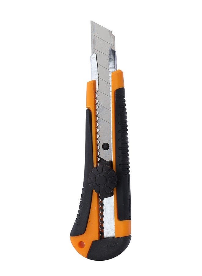 LAWAZIM Box Cutter with 5-Piece Blades - 18mm - Retractable Utility Knife with Dial Lock, Snap-Off Blade Cutter, Precision Cutting Tool for Cardboard, Paper, Fabric, DIY and Packaging Use - Image 3