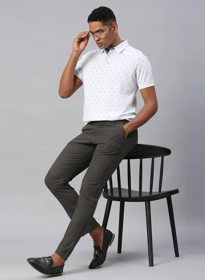 Dennis Lingo Slim Fit Casual Trouser with Pockets by Styli