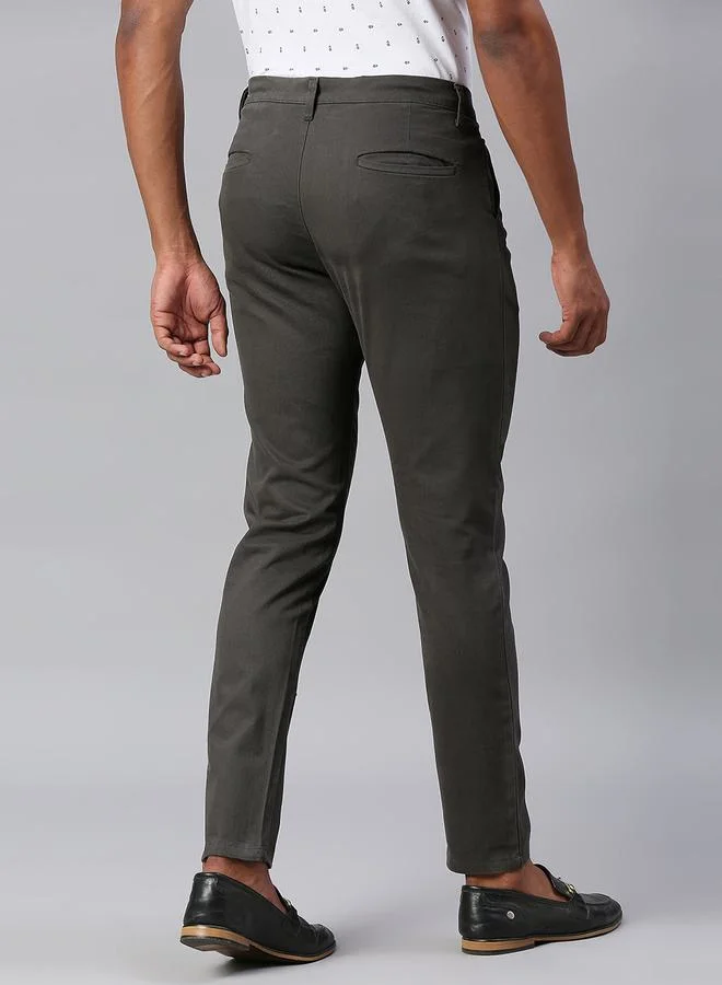 Dennis Lingo Slim Fit Casual Trouser with Pockets by Styli