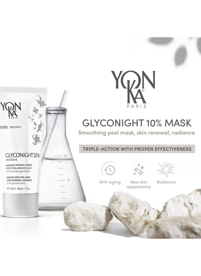 Yonka Yonka Glyconight 10% Peel Masque Travel Size (15Ml/0.57Oz) Antiaging Face Mask Skin Renewal For Wrinkles And Pore Reduction With Glycolic Acid  - Image 3