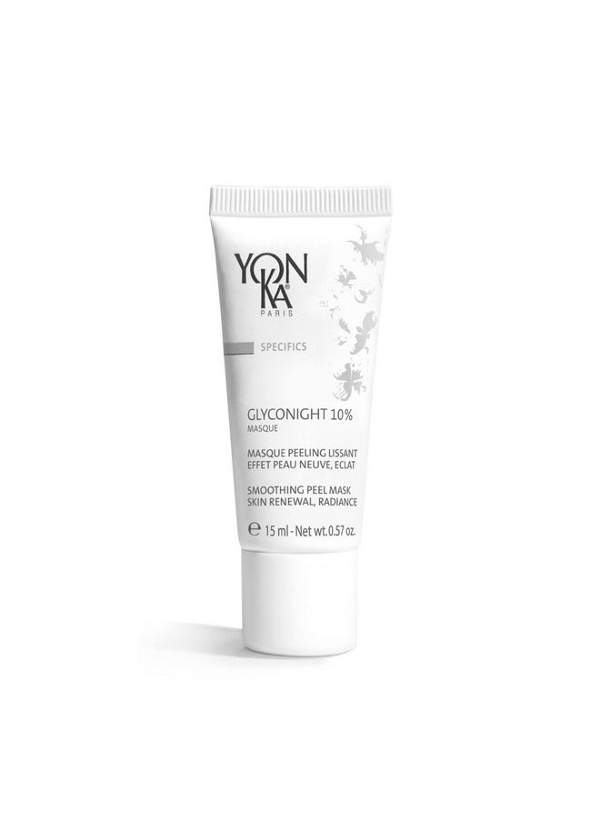 Yonka Yonka Glyconight 10% Peel Masque Travel Size (15Ml/0.57Oz) Antiaging Face Mask Skin Renewal For Wrinkles And Pore Reduction With Glycolic Acid  - Image 1