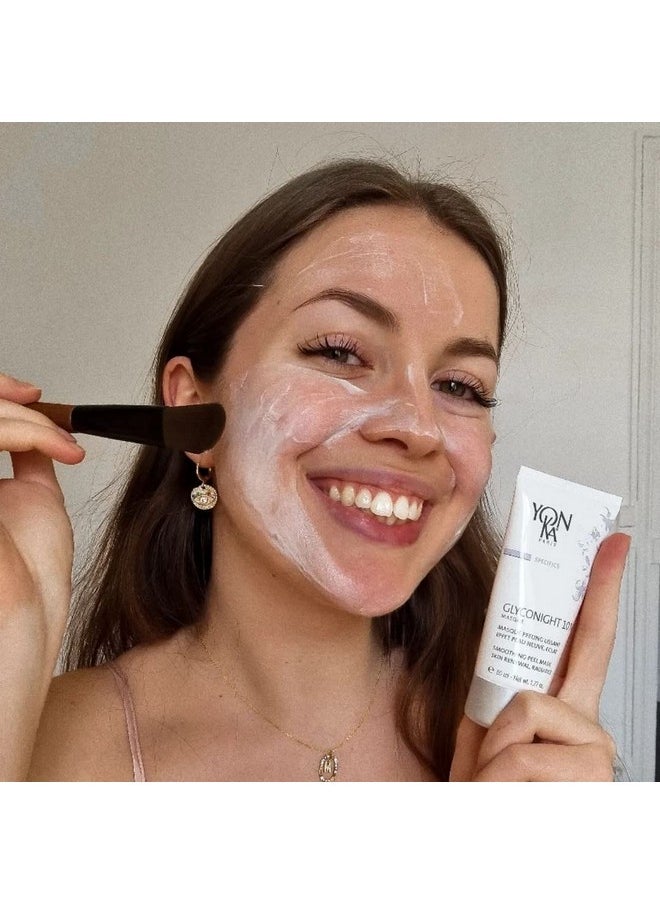 Yonka Yonka Glyconight 10% Peel Masque Travel Size (15Ml/0.57Oz) Antiaging Face Mask Skin Renewal For Wrinkles And Pore Reduction With Glycolic Acid  - Image 4