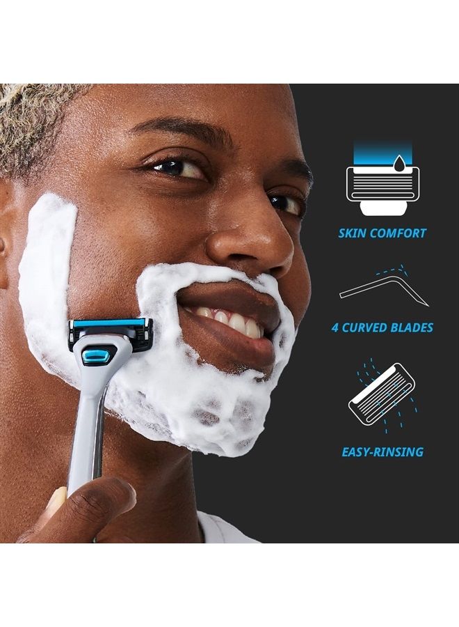 Dorco Pace 4 Pro - Four Blade Razor Shaving System - 10 Pack (10 Cartridges + 1 Handle) - Image 5