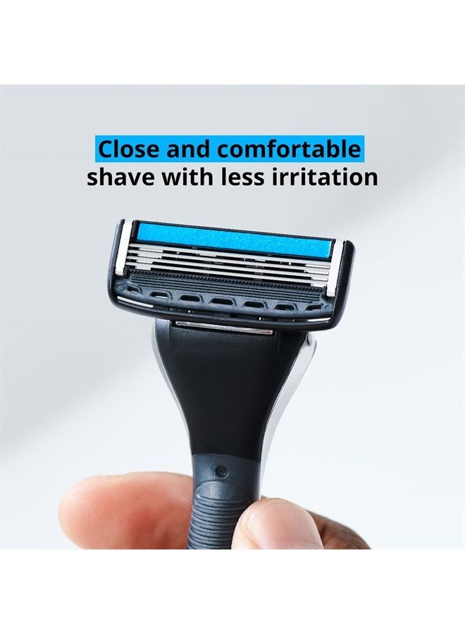 Dorco Pace 4 Pro - Four Blade Razor Shaving System - 10 Pack (10 Cartridges + 1 Handle) - Image 2