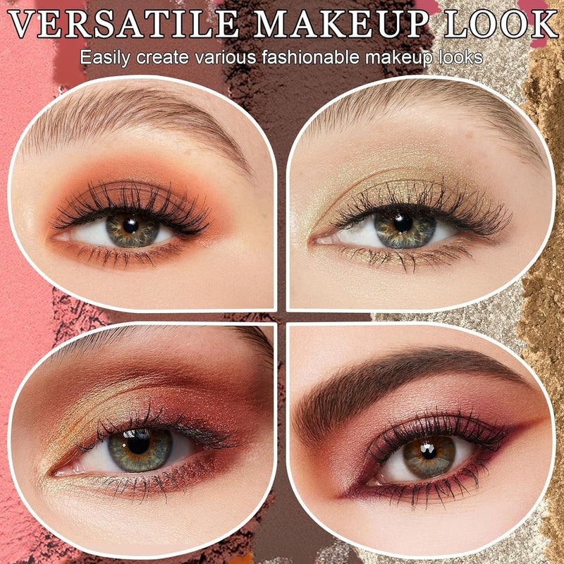25 Shade Palette Matte Satin Shimmer Metallic Nude Smoky Eyeshadow Pallete Beauty Cosmetics Highly Pigment Powder Long Lasting - Image 4