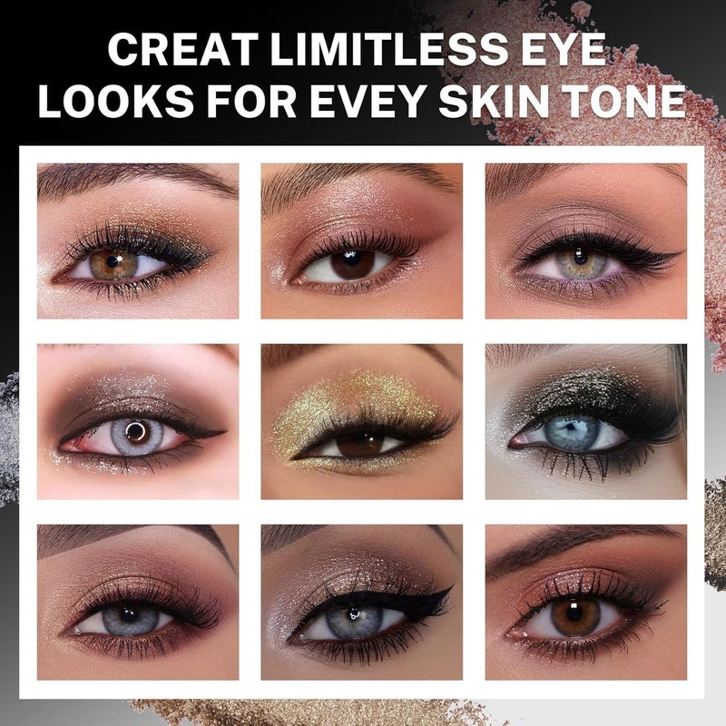 25 Shade Palette Matte Satin Shimmer Metallic Nude Smoky Eyeshadow Pallete Beauty Cosmetics Highly Pigment Powder Long Lasting - Image 5