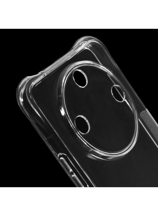 حالة لشرف X9c الذكية 5G / X60 5G واضحة TPU أربع زوايا غطاء الحماية من الدرجة العسكرية الشفافة الناعمة - Image 3