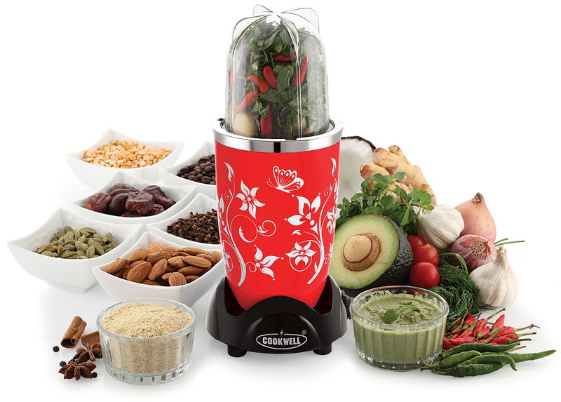 Cookwell Nutri Blender (3 Jar 2 Blade, Red) - Image 3