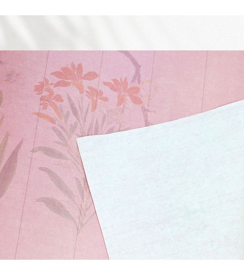 10cm 0.79inch Square Grid Floral Design Xuan Paper Roll Thick Semi Raw Rice Paper for Calligraphy Brush Painting Pre Printed Squares Small Scripts Artwork - Image 2