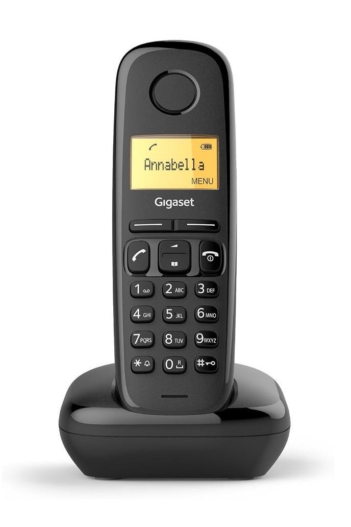 Gigaset A270 Cordless Phone with 18 Hrs Talk Time, 200 Hrs Standby, 50M Indoor & 300M Outdoor Range, Speakerphone, 80 Contact Storage, Made in Germany for Home & Office, DECT, Hands Free