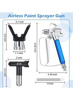 Generic 17 Pcs Airless Paint Sprayer Gun Set with Nozzle Guard, Spray Tips, and Filters for Airless Spraying Machines, Paint Accessories  - Image 2