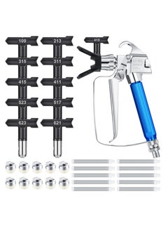 Generic 17 Pcs Airless Paint Sprayer Gun Set with Nozzle Guard, Spray Tips, and Filters for Airless Spraying Machines, Paint Accessories  - Image 1