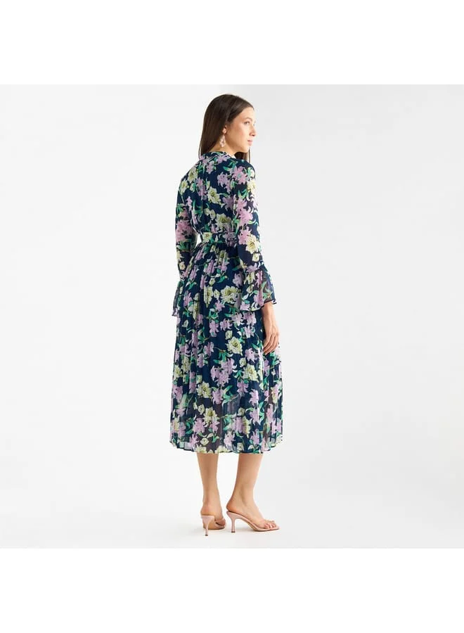 Splash FAV Floral Print Midi Dress