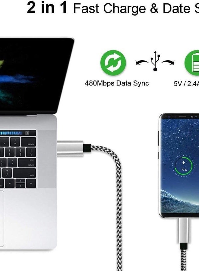 DEEGO Type C Charger Cable,15FT Long USB A to C Cable Fit for Google Pixel 4 XL,Samsung S10 S9 Plus S8, Galaxy Note 10, LG V30, Braided Charging Type C Cord Fit Nintendo Switch MacBook Wall Charger - Image 4