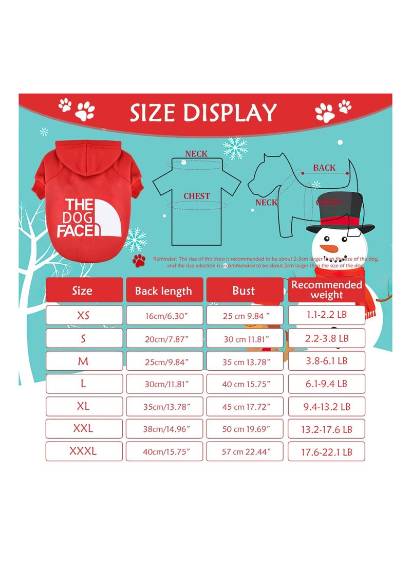 Excefore Dog Sweatshirt Hoodie 2 Pack Pet Puppy Sweaters for Small Dogs Girl Boy Chihuahua Doggie Clothes Outfit Apparel Cats Clothing Coats - Image 4