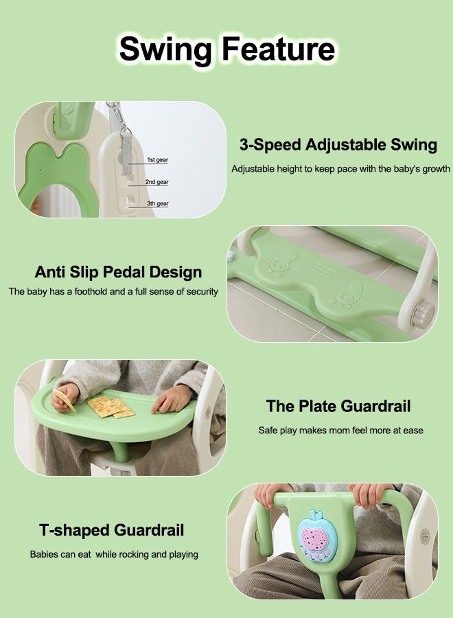 XIANGYU Mini Toddler Indoor Baby Plastic Slide Swing Set Kindergarten Indoor Set Toys For Children Home - Image 4