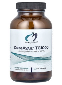 designs for health OmegAvail™ TG1000 60 Softgels 