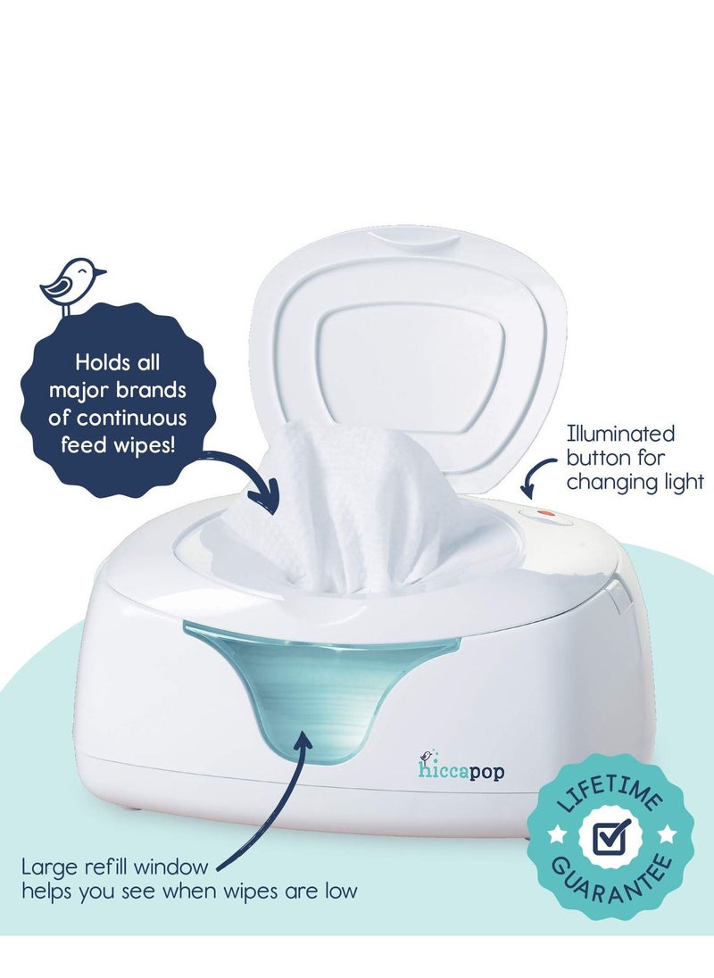 hiccapop - hiccapop Wipe Warmer and Baby Wet Wipes Dispenser Case with Changing Light - Image 1
