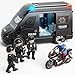 Doloowee Police Car Toy Truck for Kids 38 Large Toy Cars with Lights  Sounds Emergency Vehicle Toddler Toys Law Enforcement Role Playset Play  Learn Toddler Toys Ages 3 4 5 6 7 8 9 10 11 12 - Image 2