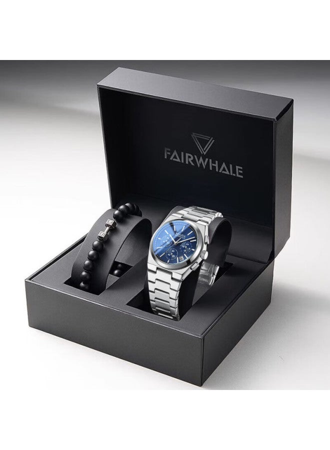 Mark Fairwhale Zongheng Series White Panda Men's Sports Student Watch New Ultra-thin Casual Business National Watch 5170 - Image 1