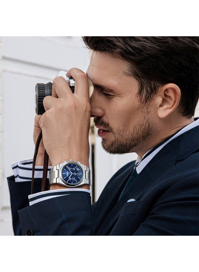 Mark Fairwhale Zongheng Series White Panda Men's Sports Student Watch New Ultra-thin Casual Business National Watch 5170 - Image 3