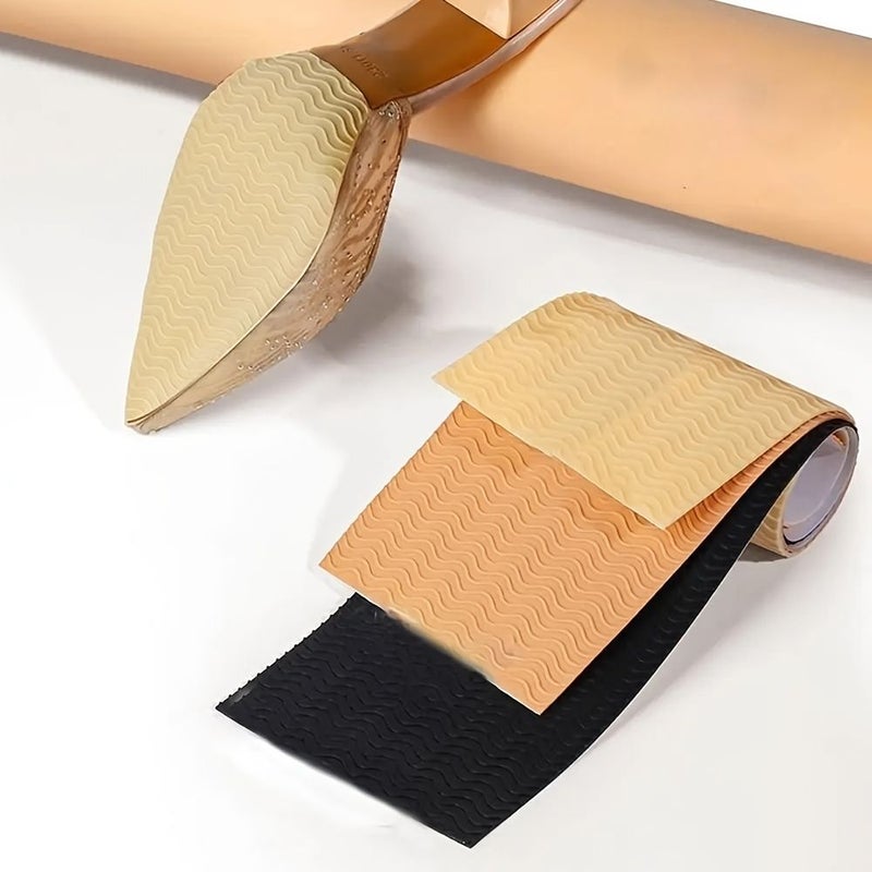 Self Adhesive Rubber Anti Slip Shoe Pad Apricot Shock Absorbing Wear Resistant Sound Dampening High Heel Forefoot Women Pad - Image 1