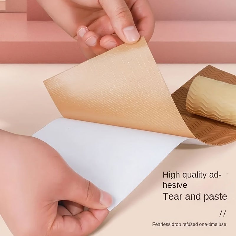 Self Adhesive Rubber Anti Slip Shoe Pad Apricot Shock Absorbing Wear Resistant Sound Dampening High Heel Forefoot Women Pad - Image 5