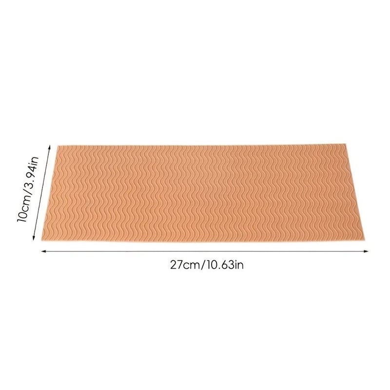Self Adhesive Rubber Anti Slip Shoe Pad Apricot Shock Absorbing Wear Resistant Sound Dampening High Heel Forefoot Women Pad - Image 2