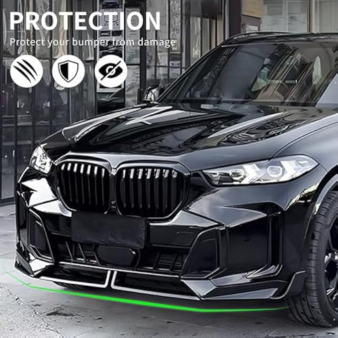 XPHAZZ Front Bumper Lip Compatible with X5 G05 LCI M-Sport Bumper Model (Gloss Black, 2024-2025 G05 LCI) - Image 3