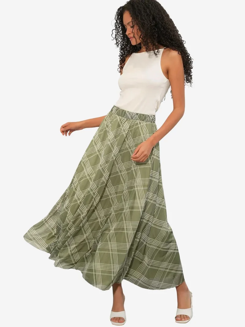 BIG DART BDART High-Waist Floral Maxi Skirt