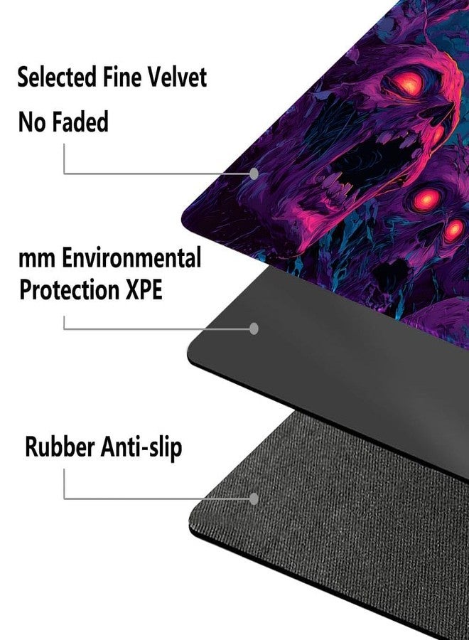 CHUNBAI MTG Playmat 24x14 Inch Desk Mats | Optional Game Zone Layout | Non-Slip Rubber Base | Stitched Edges | Includes Free Storage Bag | for TCG, Board Games, and Desk Mats(Goreveil,Without Zone) - Image 3