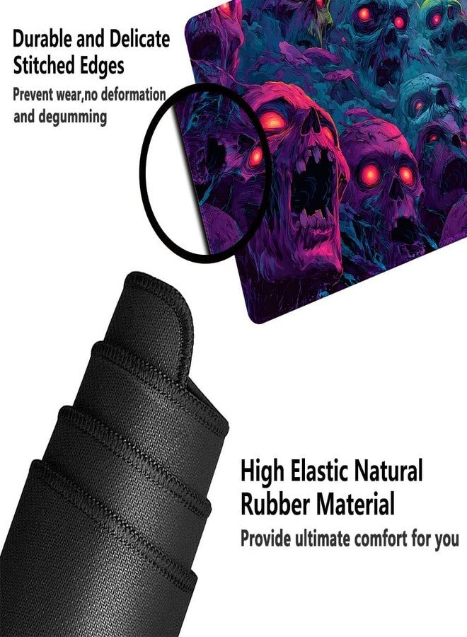 CHUNBAI MTG Playmat 24x14 Inch Desk Mats | Optional Game Zone Layout | Non-Slip Rubber Base | Stitched Edges | Includes Free Storage Bag | for TCG, Board Games, and Desk Mats(Goreveil,Without Zone) - Image 5