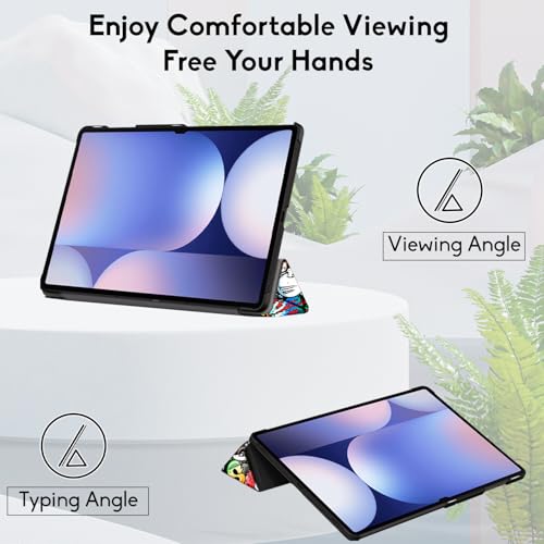 Robustrion Cover for Samsung Tab S10 Ultra/Tab S9 Ultra/Tab S8 Ultra Case Cover for Samsung Galaxy Tab S10 / S9 / S8 Ultra Tablet Cover 14.6 inch [Supports Auto Sleep Wake] - Hippy - Image 5