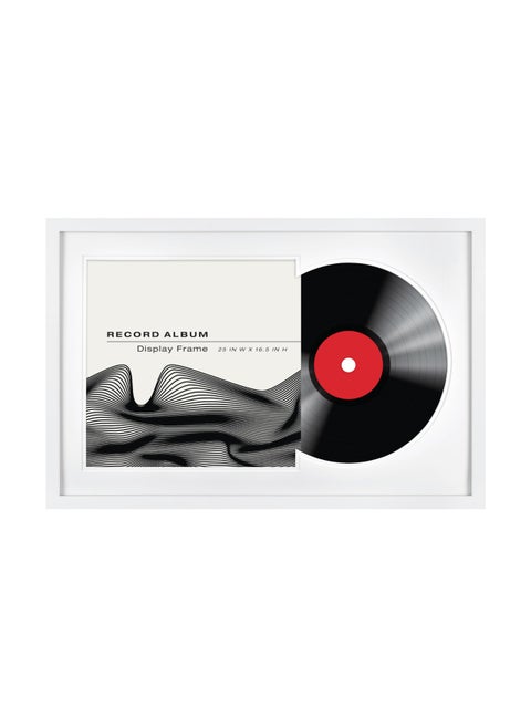 MCS Double Matte Record Album Frame 165x25 Record Frame White Frame for LP Vinyl Record  Jacket Display 1Pack