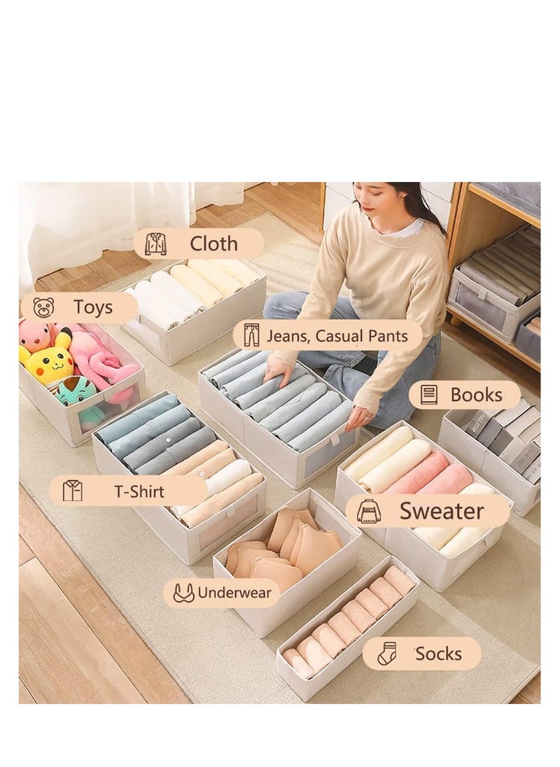 ARCOON - ARCOON Foldable Storage Boxes with Transparent Window Storage Clothes Wardrobe, Closet, Shelves Organiser Cloth Storage Bin for Home Office & Living Room - Image 1