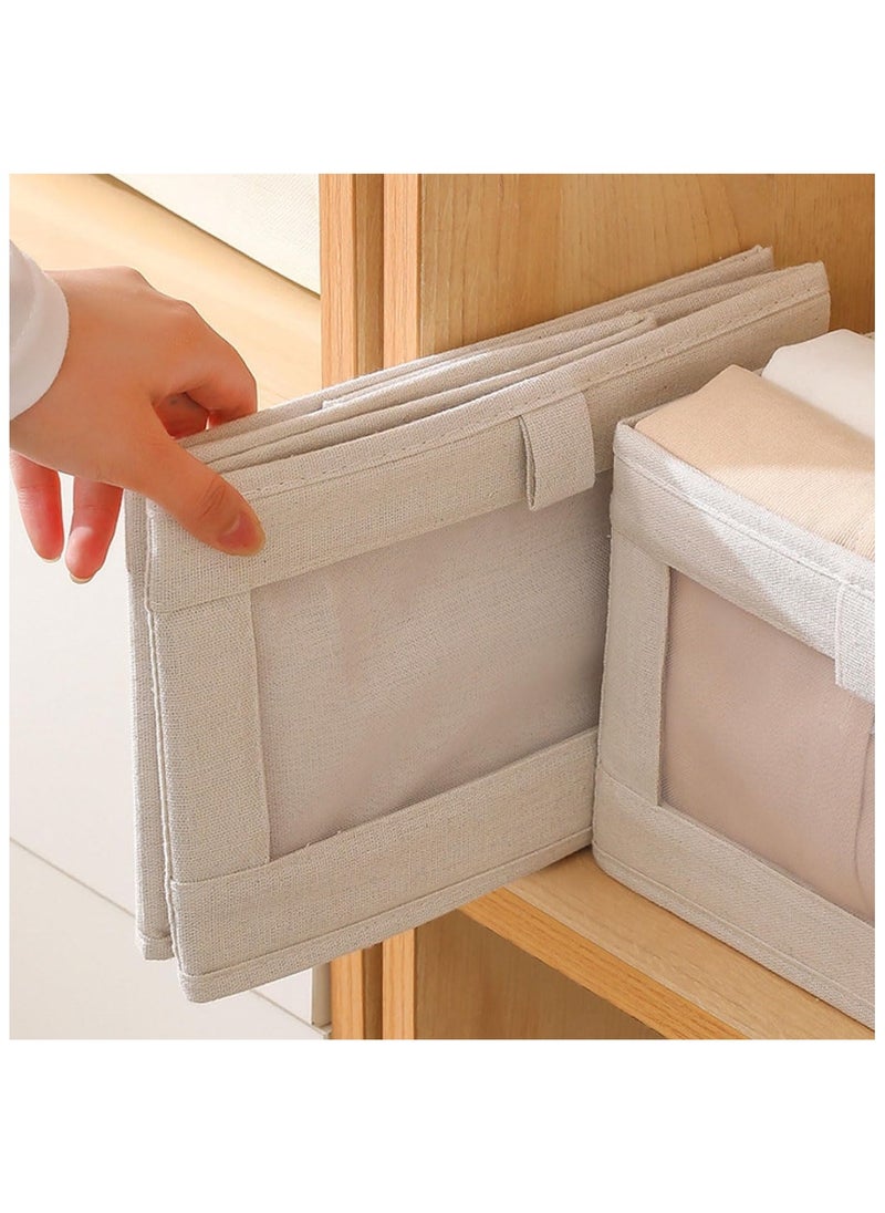 ARCOON - ARCOON Foldable Storage Boxes with Transparent Window Storage Clothes Wardrobe, Closet, Shelves Organiser Cloth Storage Bin for Home Office & Living Room - Image 1