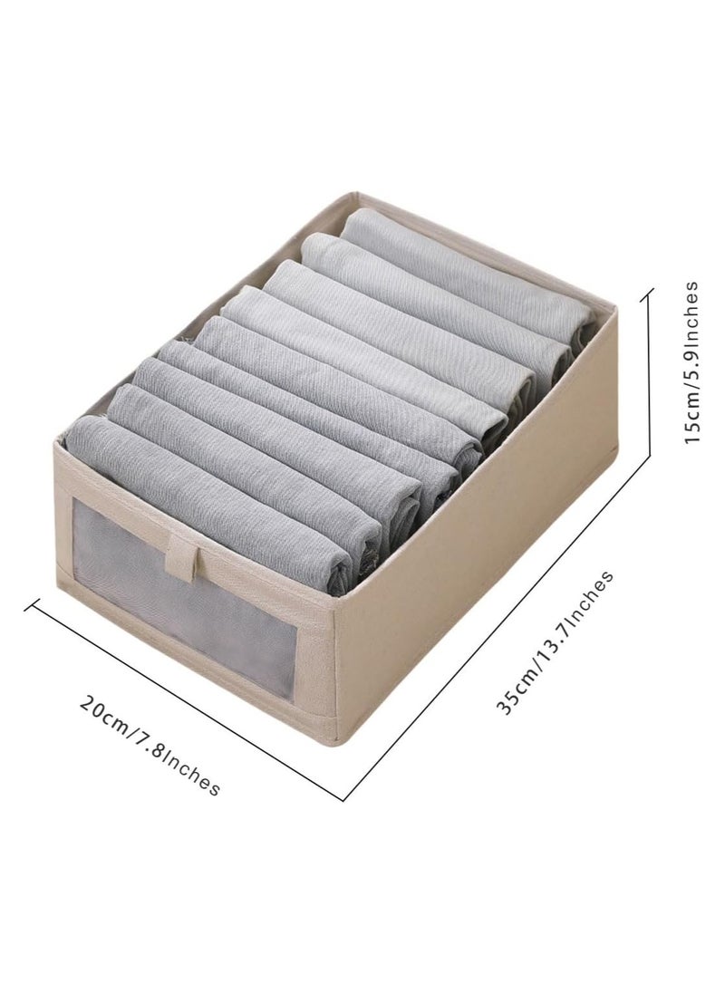 ARCOON - ARCOON Foldable Storage Boxes with Transparent Window Storage Clothes Wardrobe, Closet, Shelves Organiser Cloth Storage Bin for Home Office & Living Room - Image 1